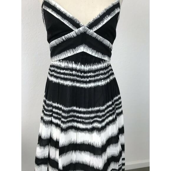 BCBGMaxAzria Pleated Tank Dress Sequin Tulle - Picture 3 of 11